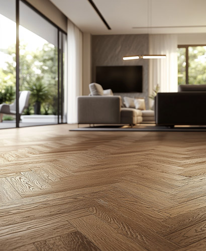 Villa Residenziale con Parquet in Legno Massiccio